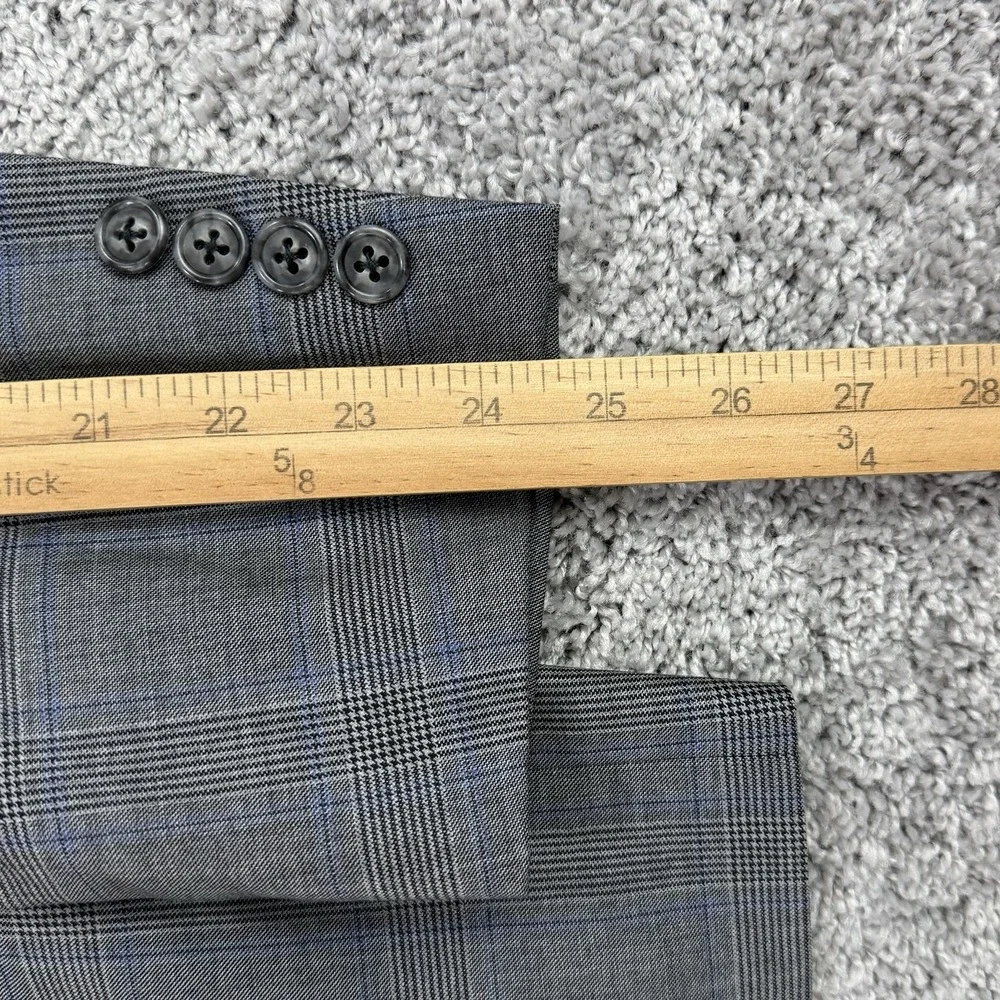 Samuelsohn Blazer Men's 42 Glen Plaid Wool Cashmere Vitale Barberis Canonico